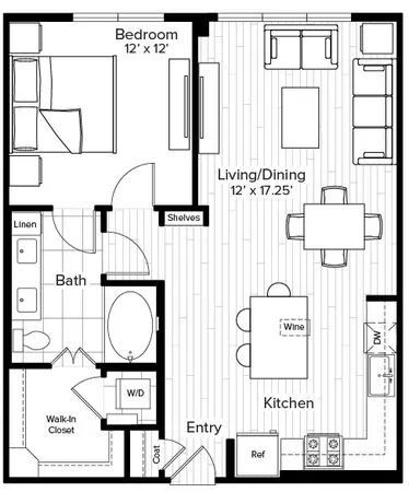 $1,898 | 160 Birdsall Street, Unit 1206, Houston, TX 77007