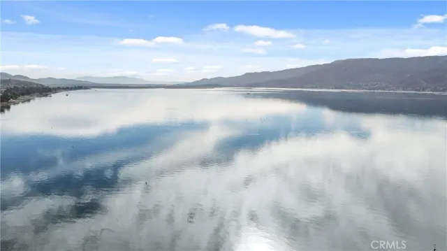 a view of lake with mountain