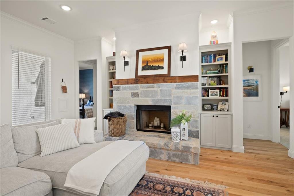 1028 Gatlin Circle Springtown, TX 76082 - Photo 14 of 30 a living room with furniture and a fireplace