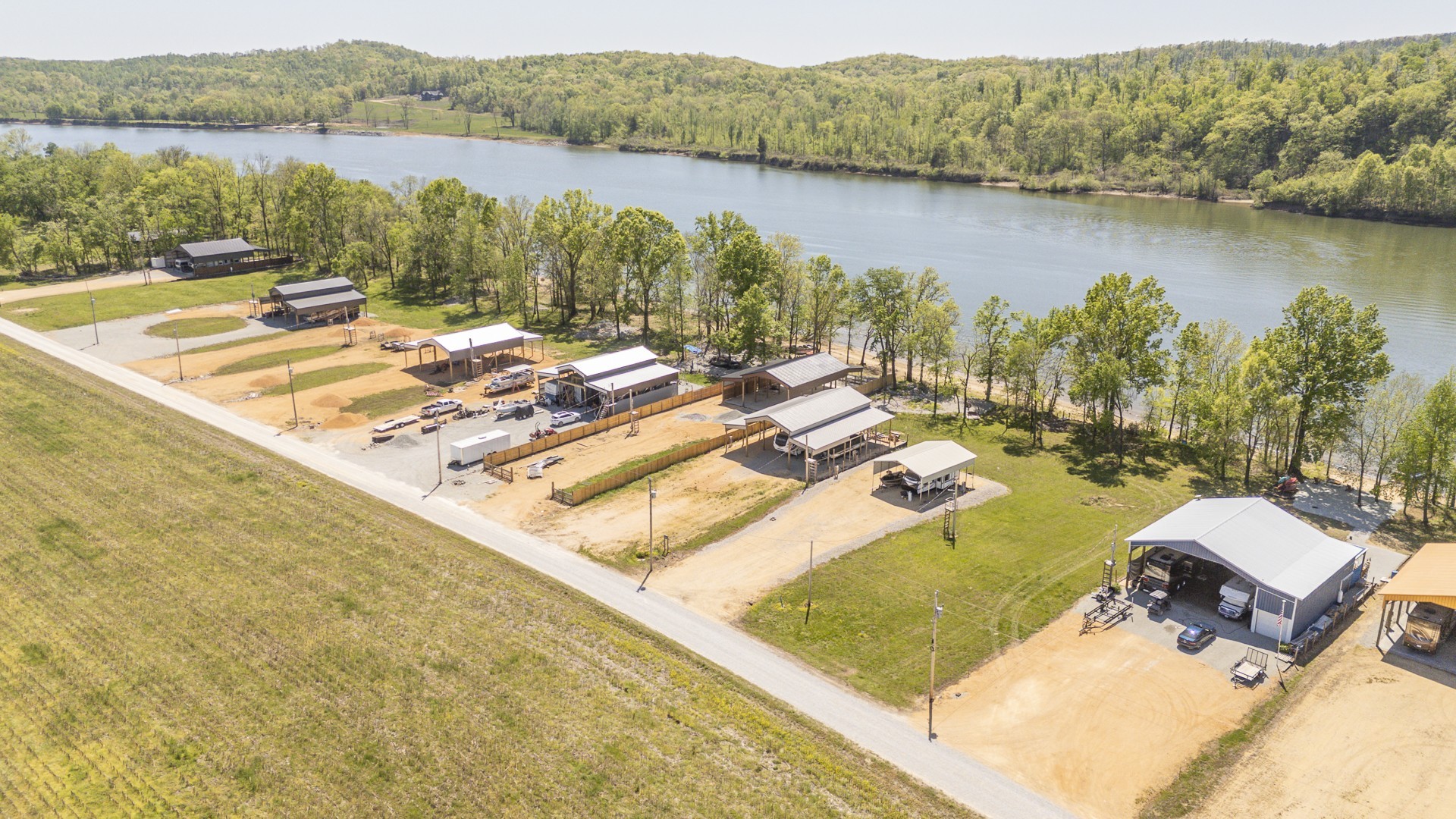 855 Hardin Bottom River Road Clifton, TN 38425 - Photo 20 of 30 a view of a lake with a mountain