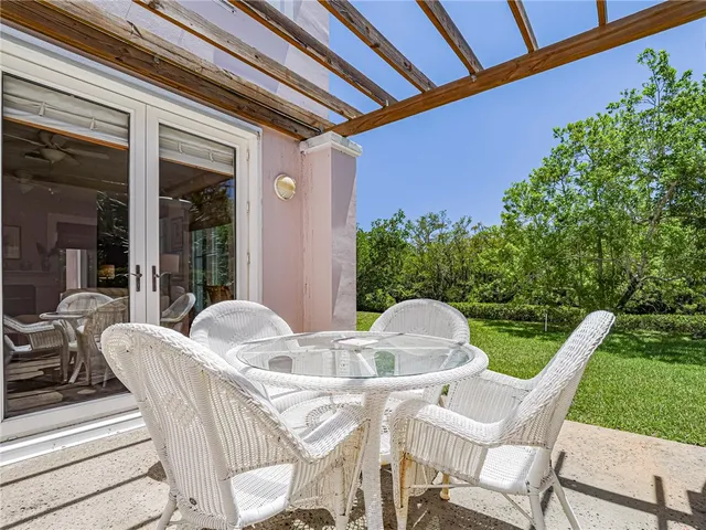 a view of a building with a yard