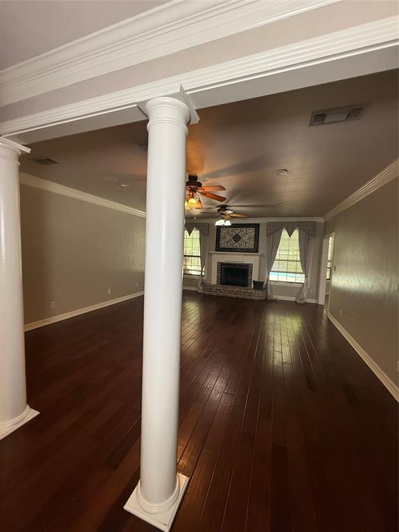 201 Woodhaven Drive Minden, LA 71055 - Photo 5 of 31 Spacious interior featuring dark wood-finish flooring