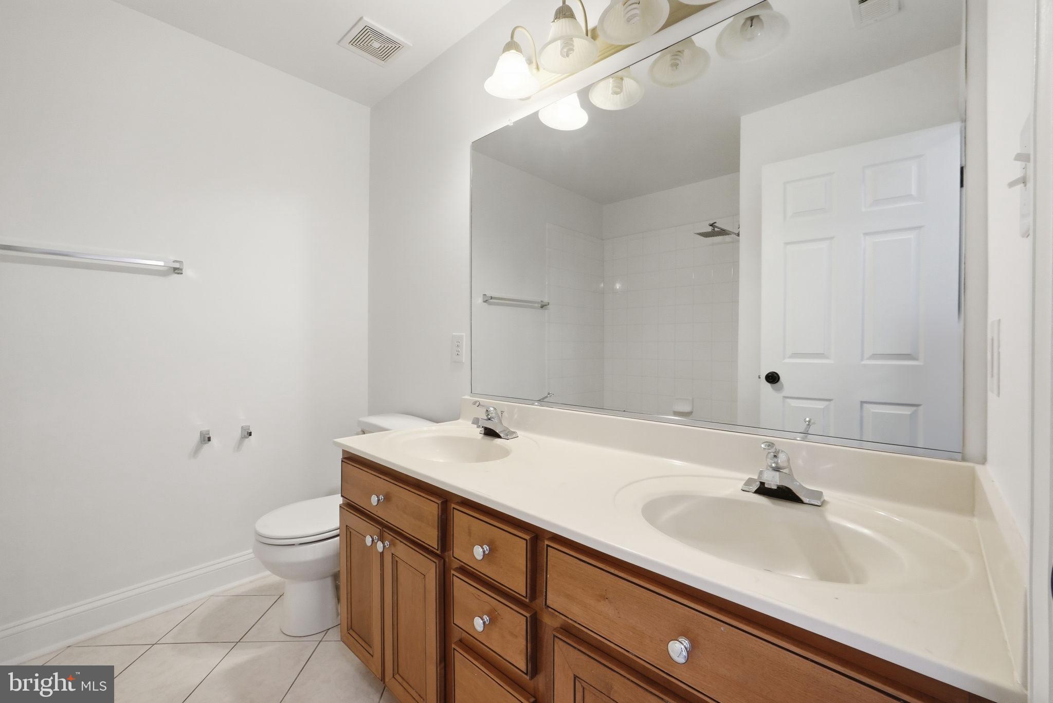 19081 Poplar Ridge Road Brandywine, MD 20613 - Photo 53 of 64 a bathroom with a sink a toilet and a mirror