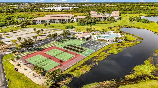 an aerial view of a city