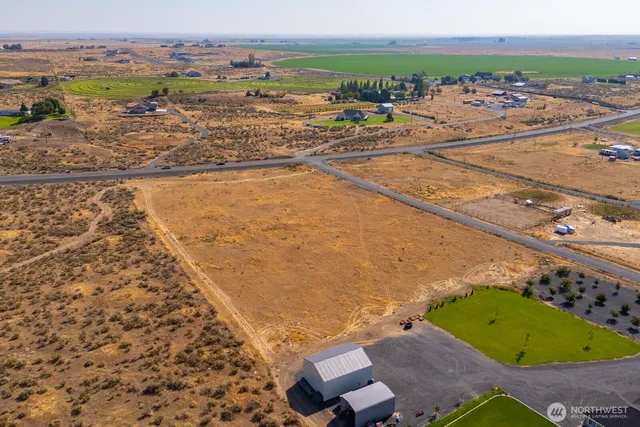 an aerial view of a city
