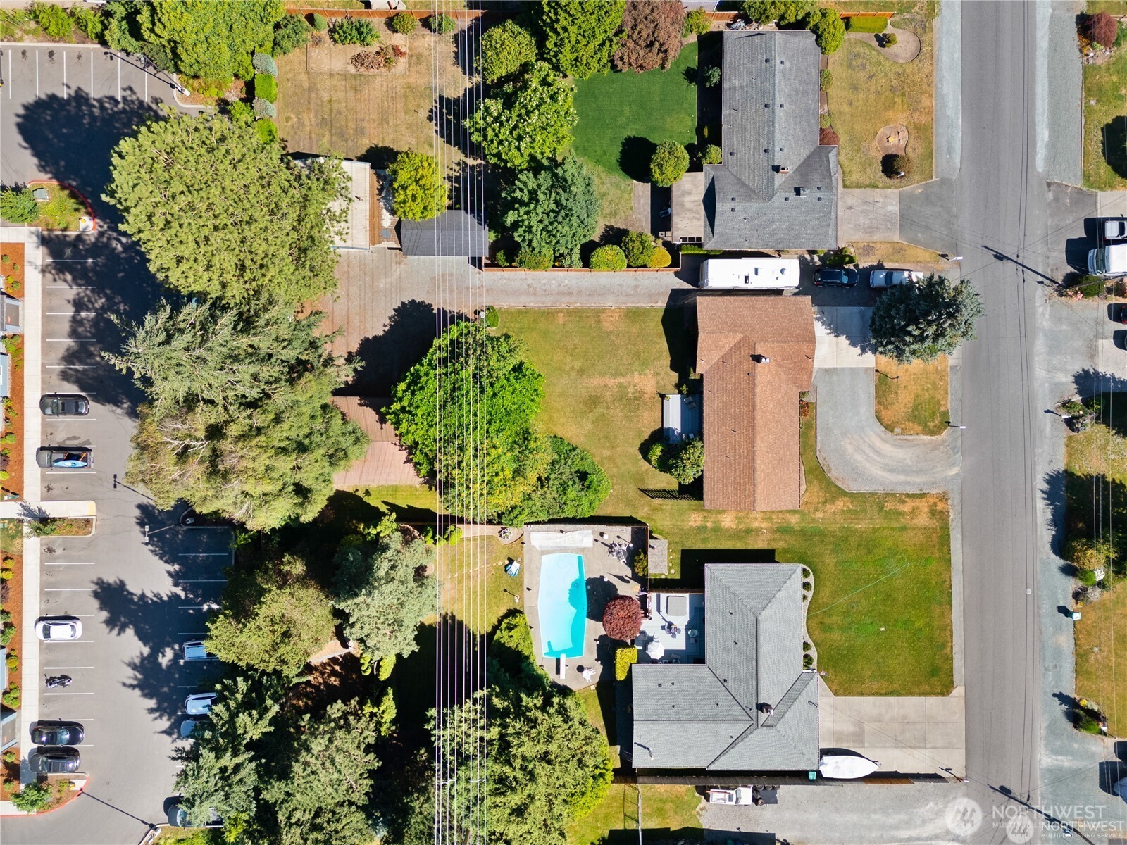 1205 South Walnut Street Burlington, WA 98233 - Photo 35 of 40 an aerial view of residential houses with outdoor space