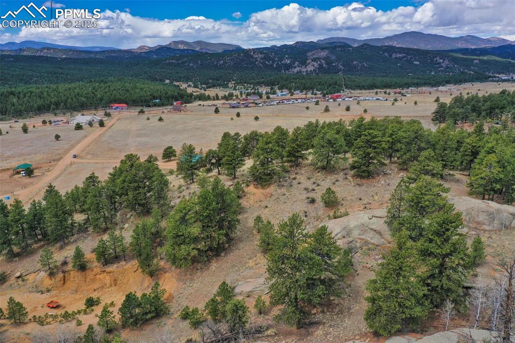 39609 Highway 24 Lake George, CO 80827 - Photo 30 of 46 Birds eye view of property featuring a mountain view and a rural view
