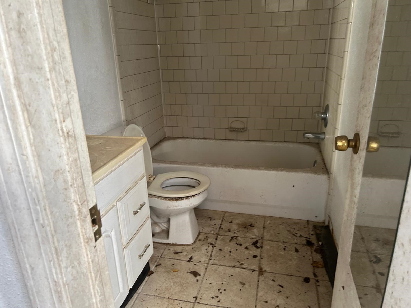 3838 Buckhurst Drive Houston, TX 77066 - Photo 17 of 21 a bathroom with a toilet and a shower