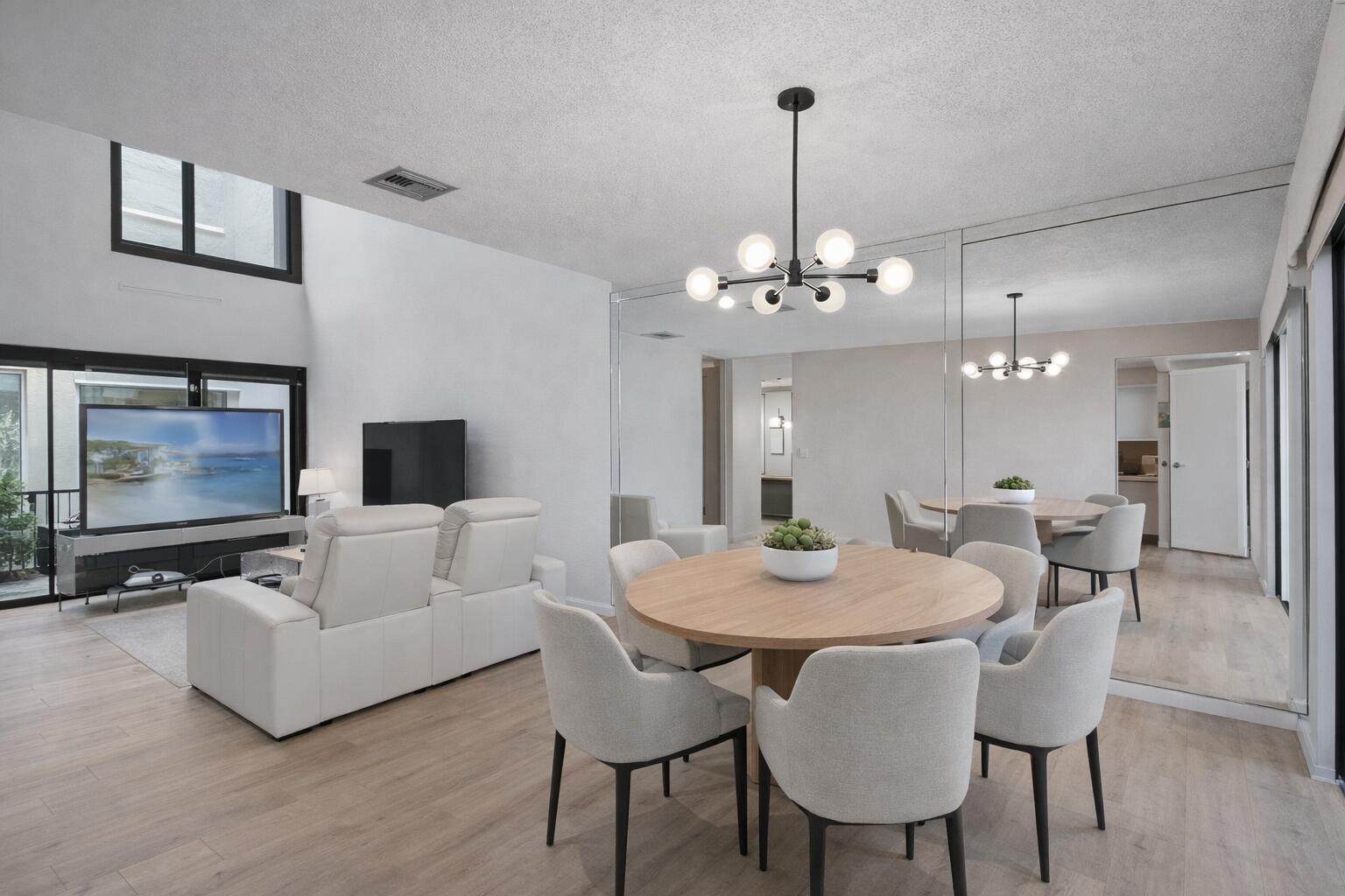 6535 Parkview Drive, Unit B Boca Raton, FL 33433 - Photo 18 of 37 virtual living/family/dining room combo