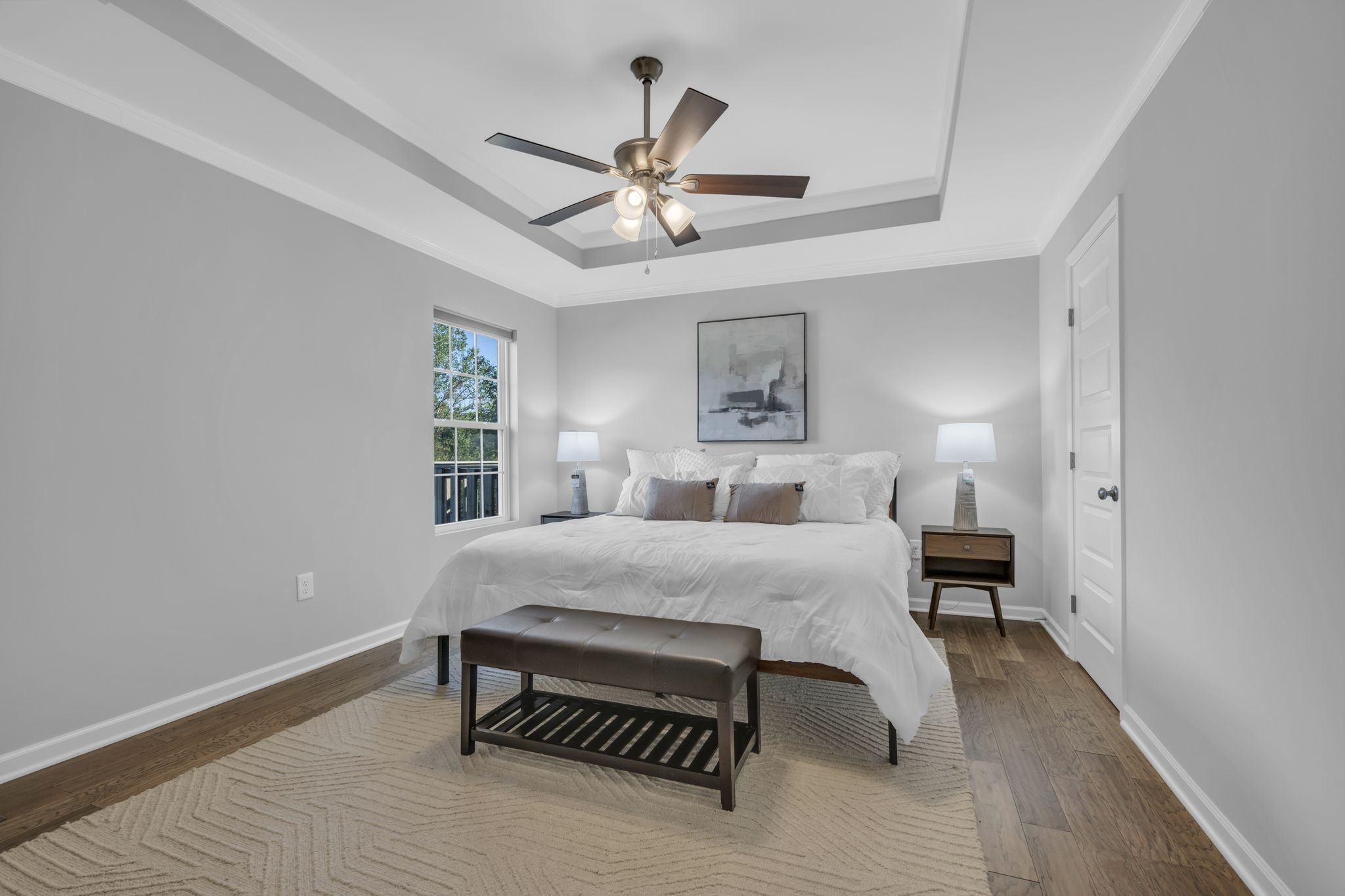 1376 Taylortown Road White Bluff, TN 37187 - Photo 16 of 36 SPACIOUS + PRIVATE Primary Suite of Your Dreams!!! Trey Ceiling + Wide Plank Flooring