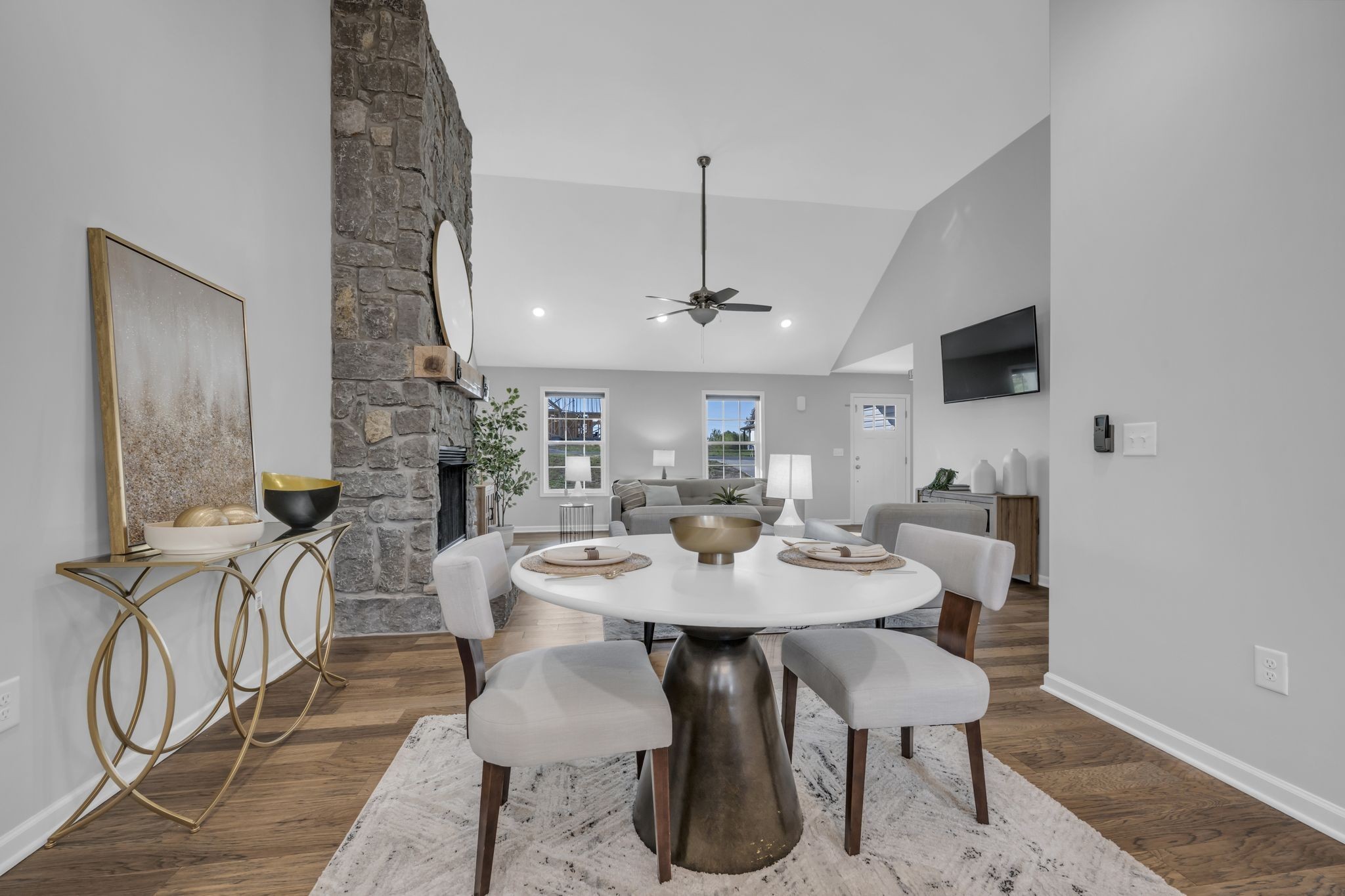 1376 Taylortown Road White Bluff, TN 37187 - Photo 8 of 36 OPEN CONCEPT Dining Area w/ Incredible Upgraded Wide Plank Wood Flooring