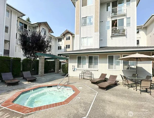a view of a house with patio