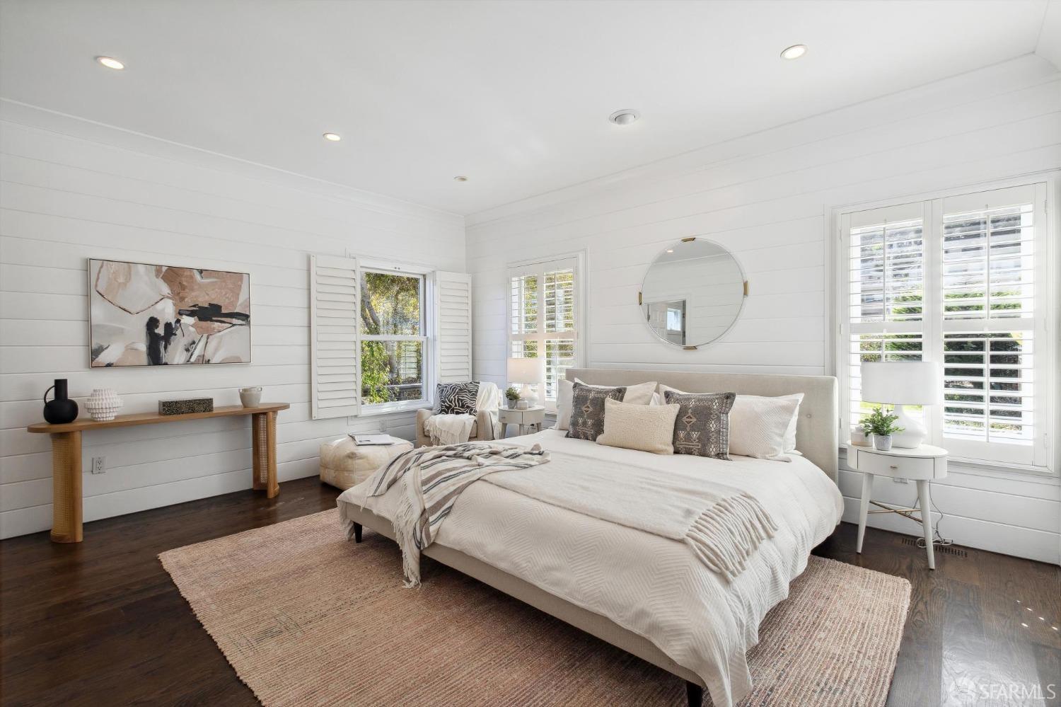 312 Kent Road Pacifica, CA 94044 - Photo 26 of 70 a bedroom with a bed and a table