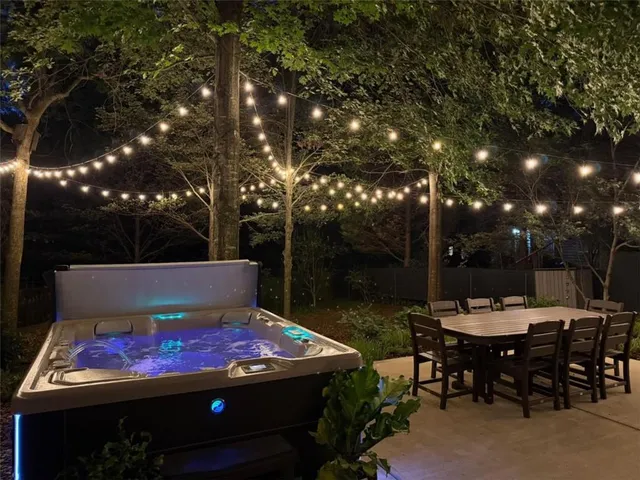 a outdoor space view with a sitting space