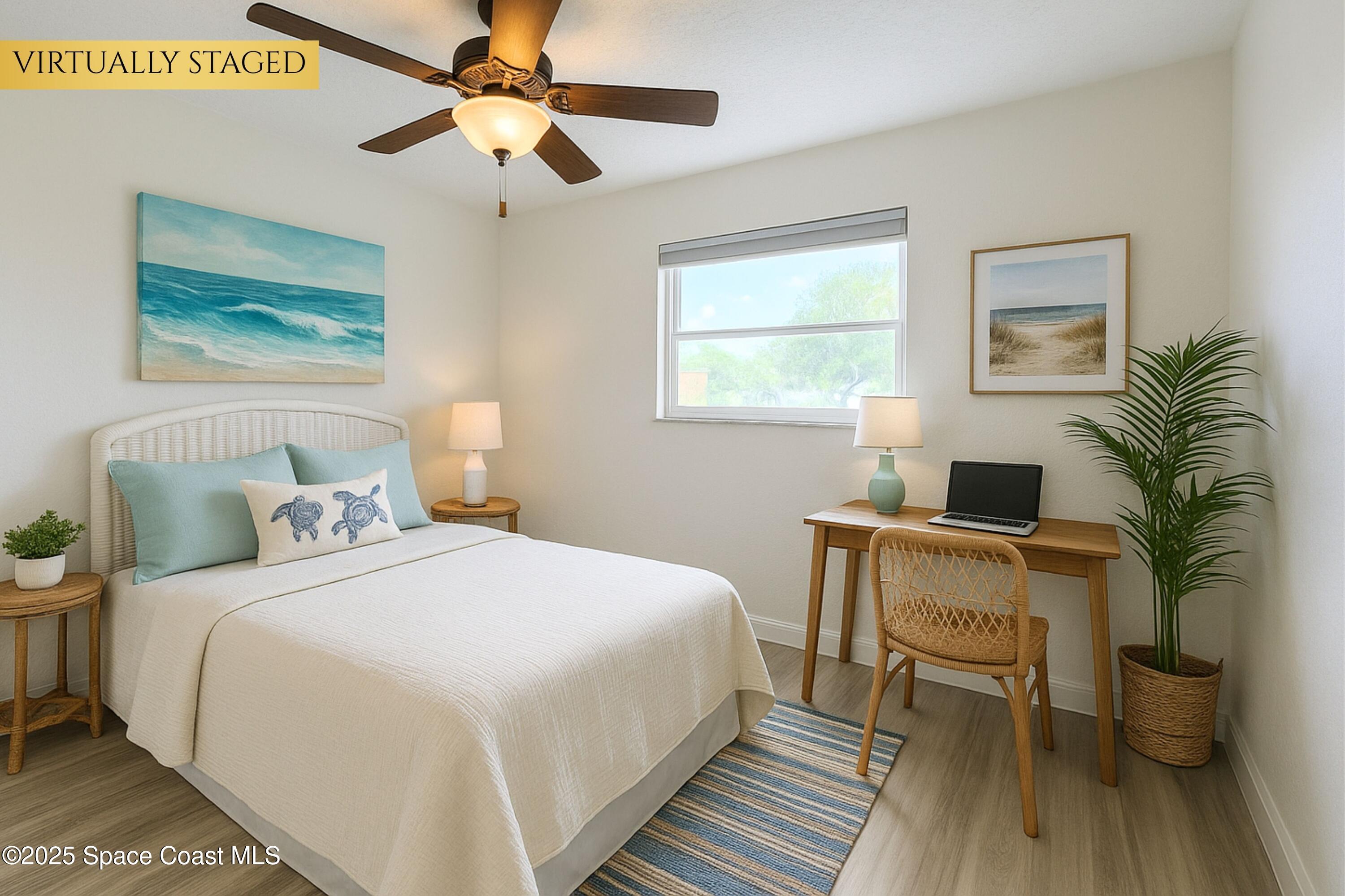 1021 Palmer Road Rockledge, FL 32955 - Photo 16 of 23 a bedroom with a bed and a table