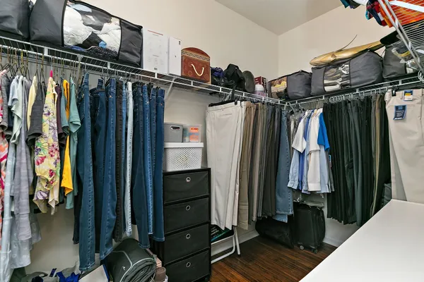 a walk in closet