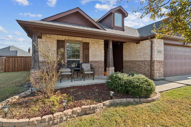 a view of a house with a patio