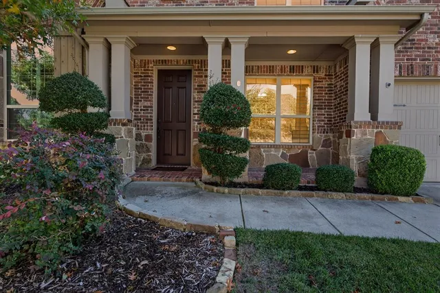 a front view of a house