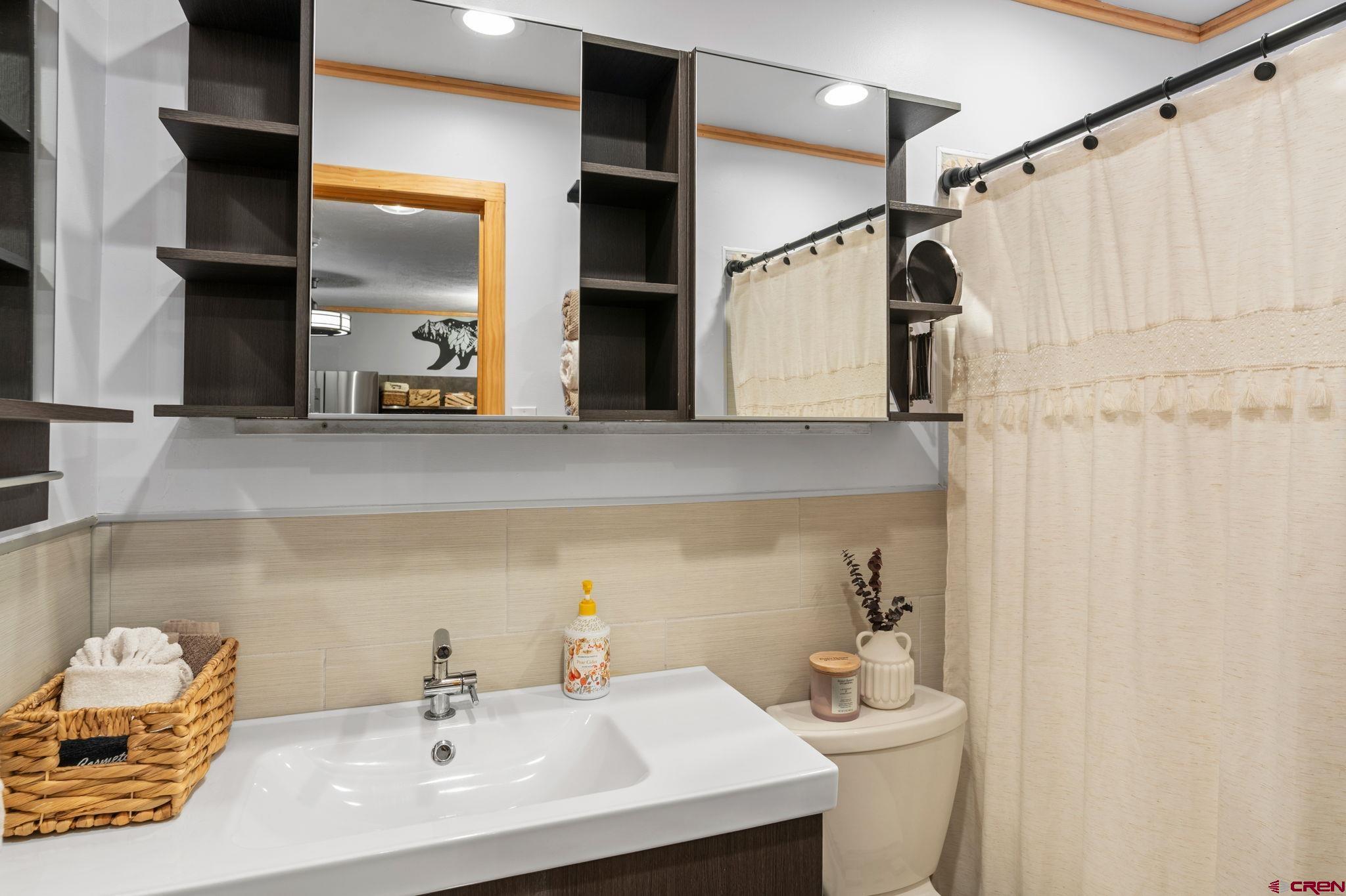 455 Sheol Street, Unit 109 Durango, CO 81301 - Photo 11 of 31 a bathroom with a sink and a mirror
