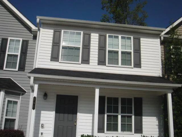 a view of a building entryway