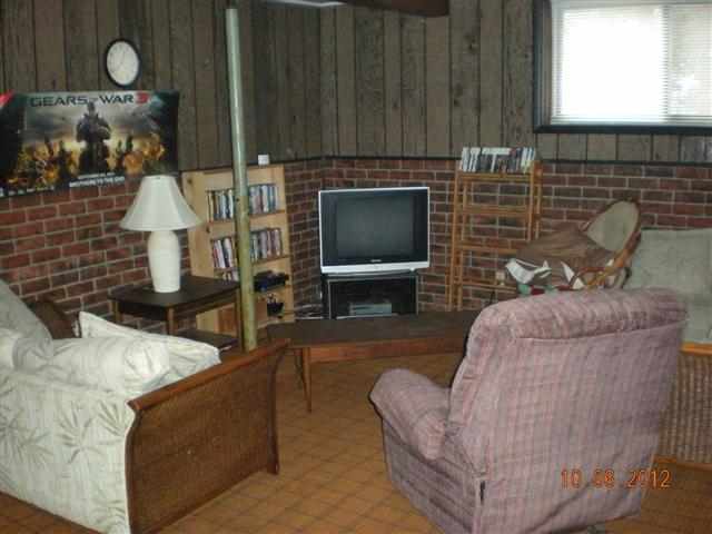 201 West Division Road Shannon, IL 61078 - Photo 10 of 12 a living room with furniture and a fireplace