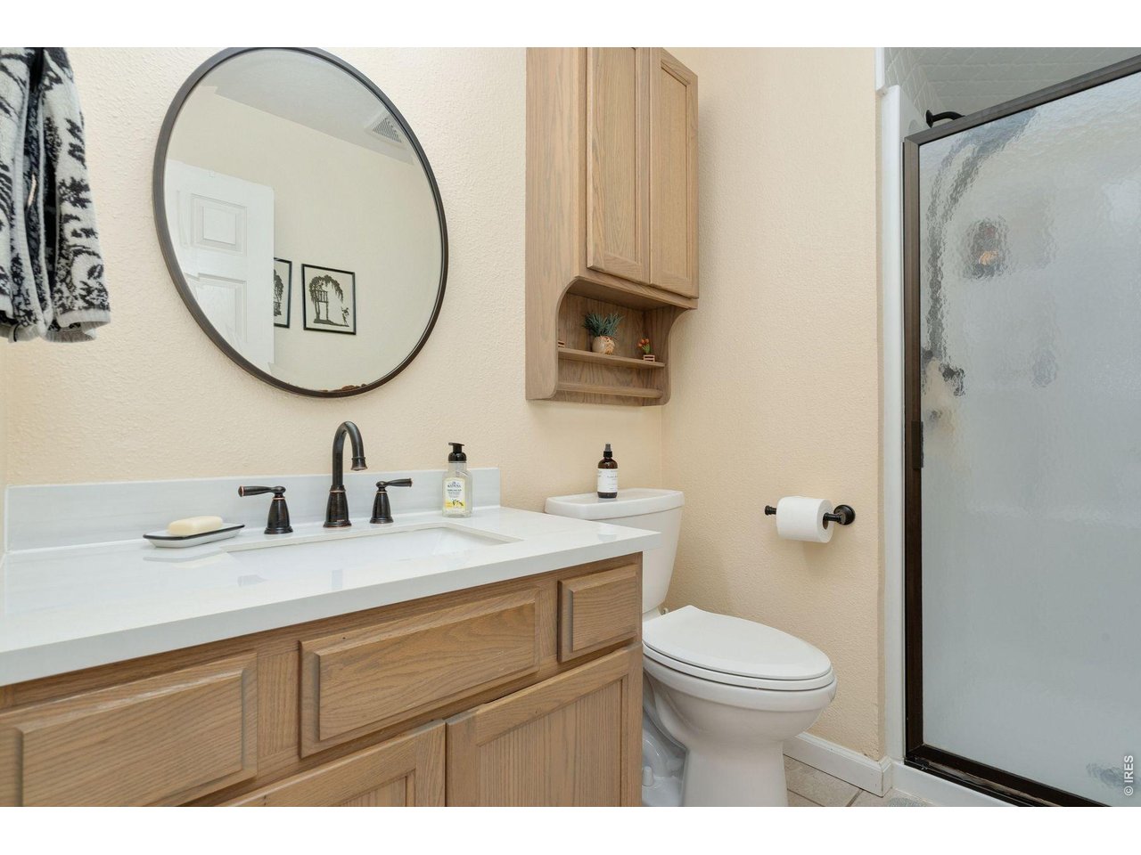 1055 Coho Run Fort Collins, CO 80524 - Photo 19 of 43 a bathroom with a toilet a sink and a mirror