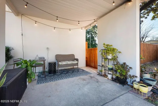 a view of a entryway front of house