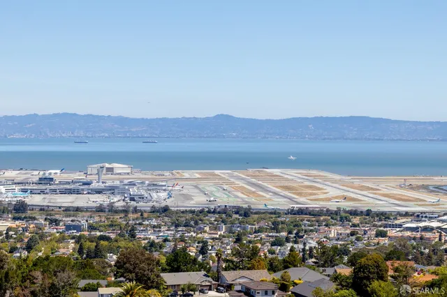a view of a city from a balcony