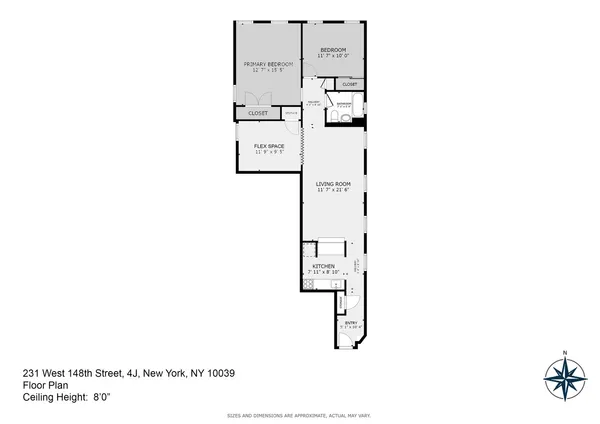 $595,000 | 231 West 148th Street, Unit 4J | Central Harlem