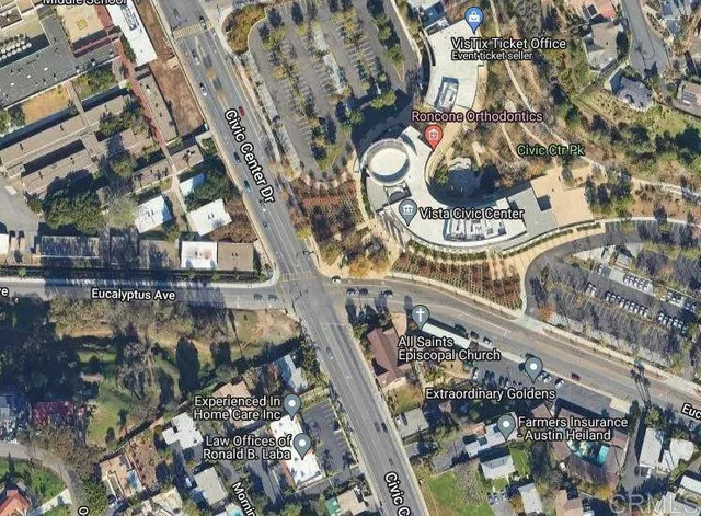 a house view with a garden space