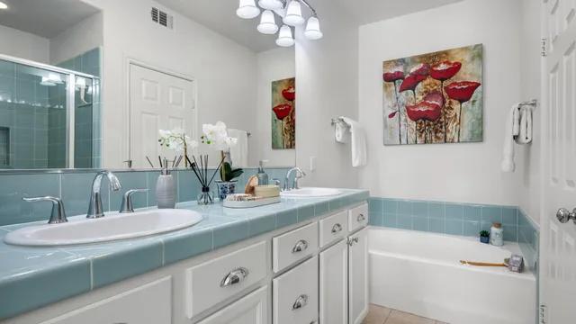 a view of a balcony with wooden fence and floor