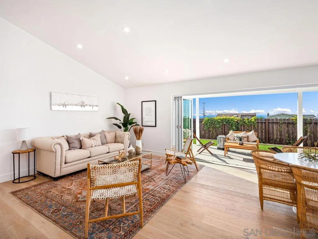 1710 Legaye Drive Cardiff, CA 92007 - Photo 15 of 43 a living room with fireplace furniture and a large window