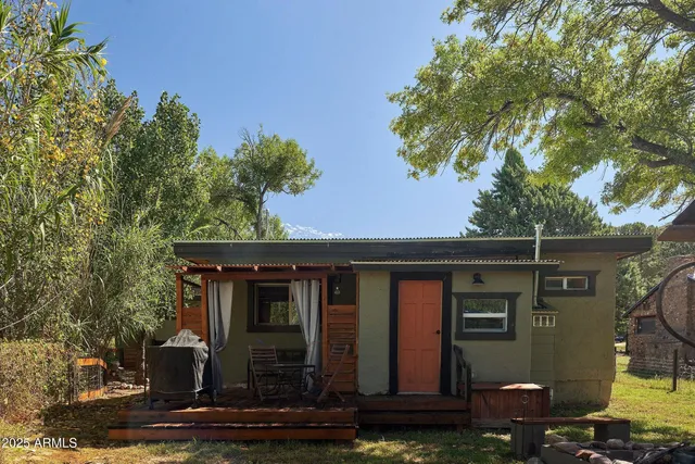 a front view of a house