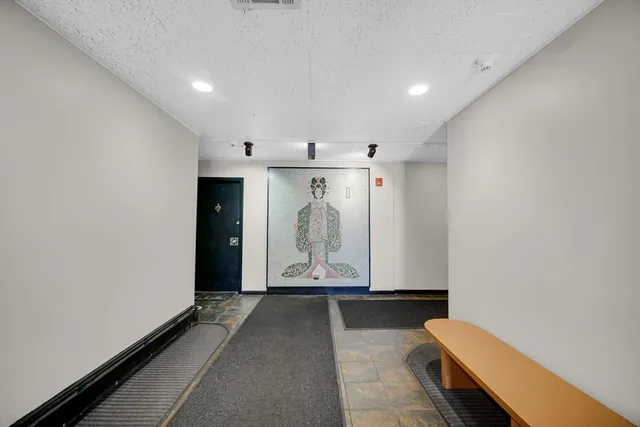 a view of hallway with stairs