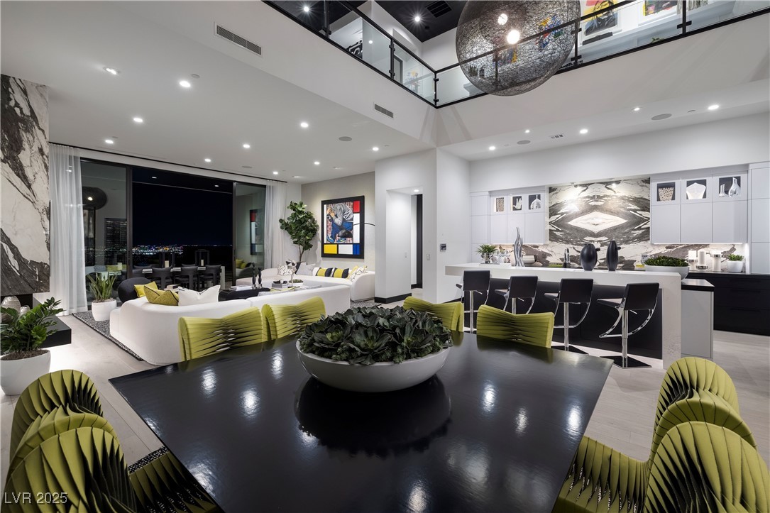 553 Overlook Rim Drive Henderson, NV 89012 - Photo 3 of 23 Residence 5 Model - Great Room, Kitchen & Dining Room