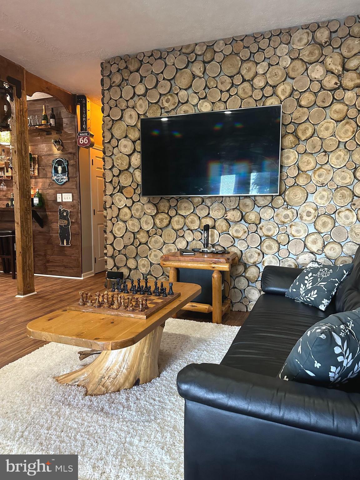 400 Locust Ridge Moorefield, WV 26836 - Photo 46 of 87 a living room with fireplace furniture and a flat screen tv