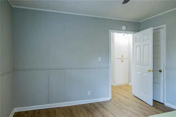 a view of an empty room