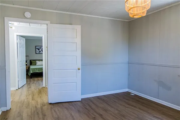 wooden floor in an empty room
