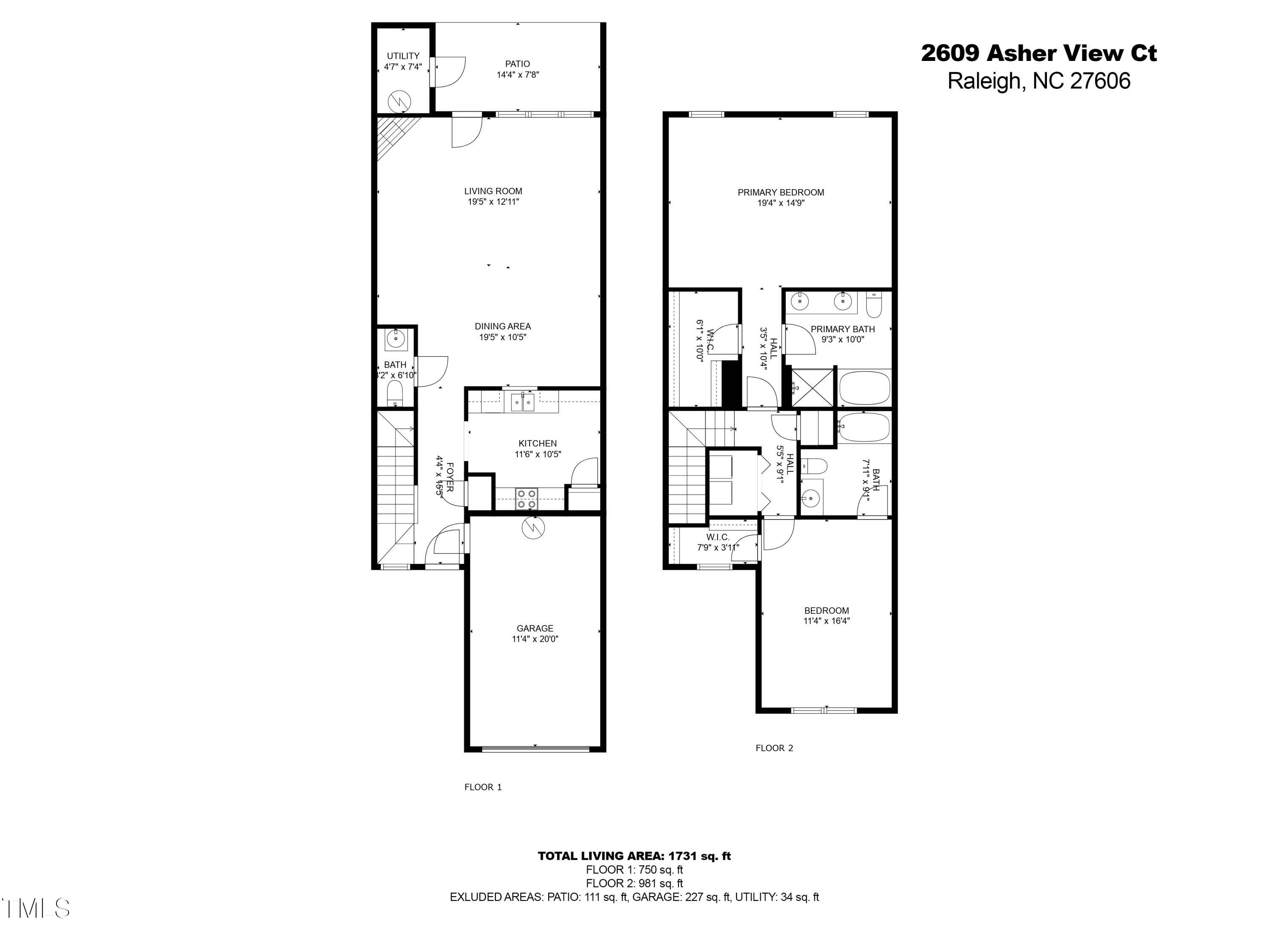 2609 Asher View Court Raleigh, NC 27606 - Photo 35 of 36 2-All Floors