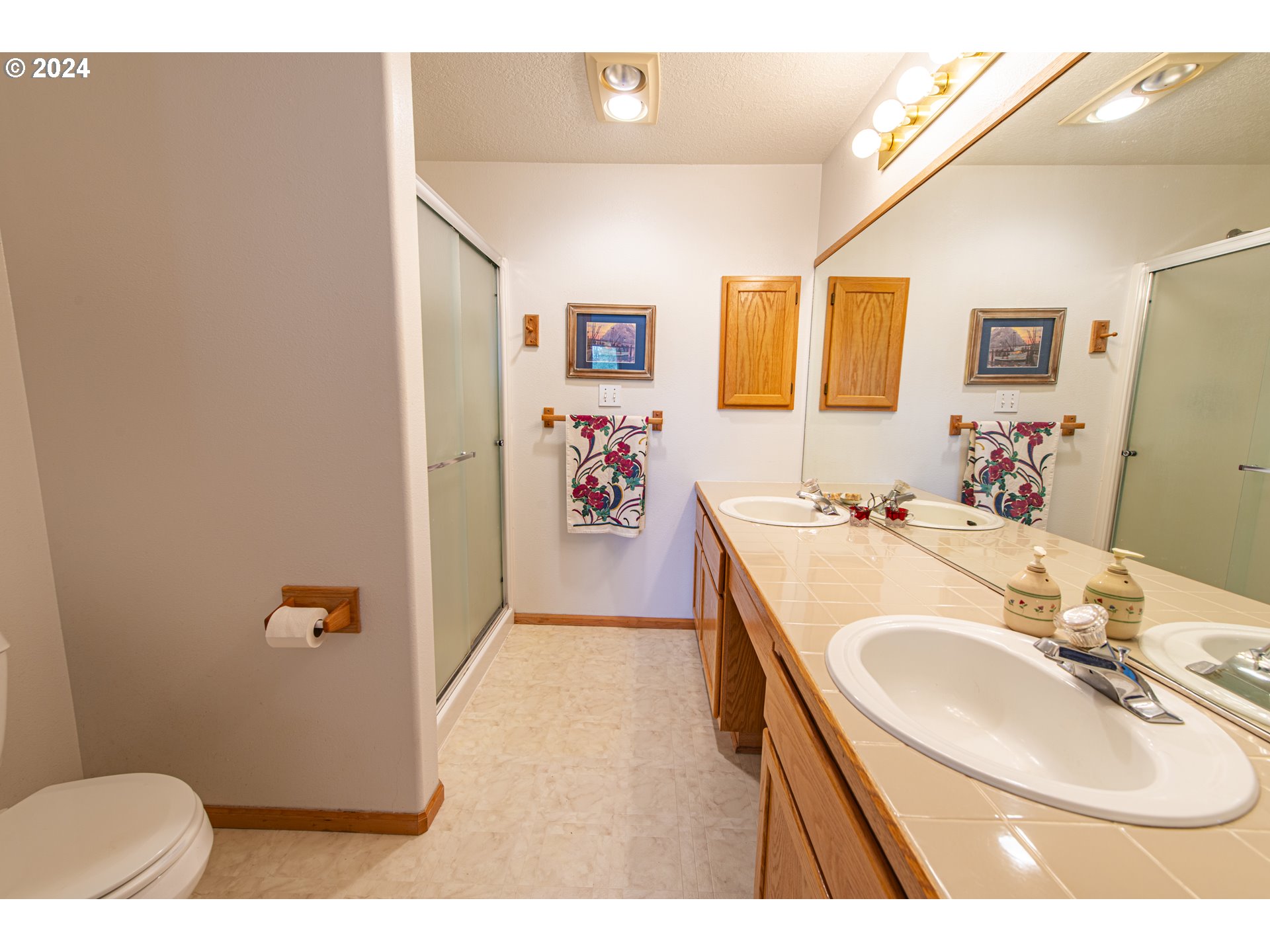 528 Granite Place Springfield, OR 97477 - Photo 26 of 38 a bathroom with a sink mirror vanity and toilet