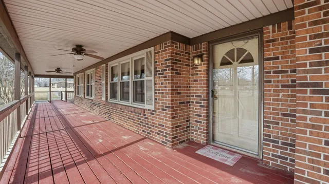 a view of front door of house