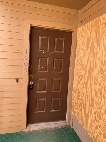 a view of front door