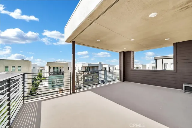 a view of balcony with city view