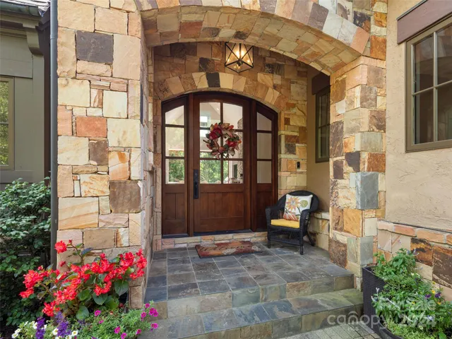 a front view of a house