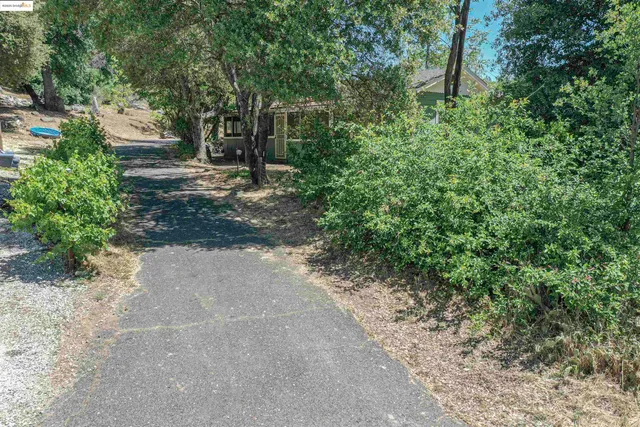 a view of a city with mountain