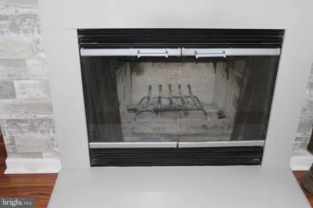 a view of wooden door