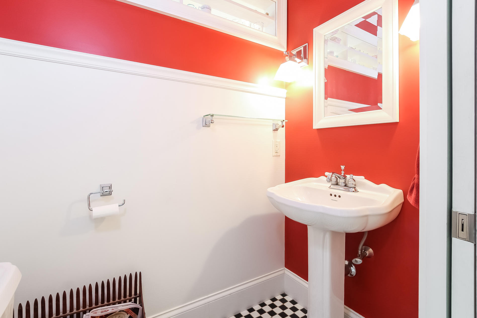 79 Stoney Point Road Cummaquid, MA 02675 - Photo 14 of 34 a bathroom with a sink a mirror and a shower