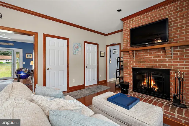 a outdoor living space with furniture