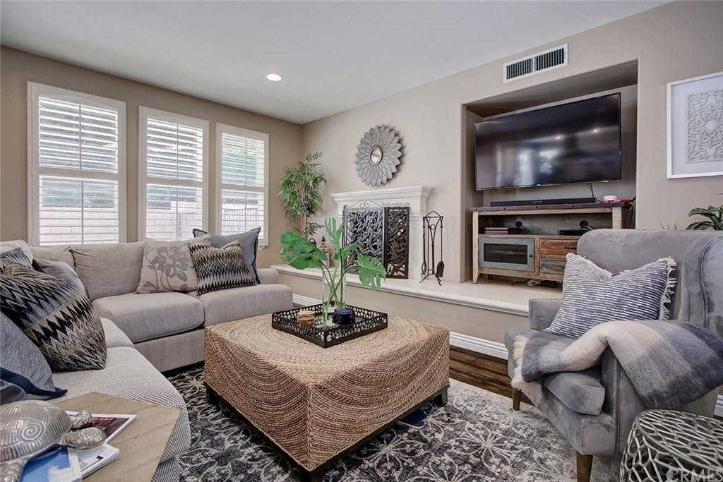 2911 Hawk Pointe Drive Fullerton, CA 92833 - Photo 19 of 55 Main Floor Family Room Area with View to Backyard Patio Area.