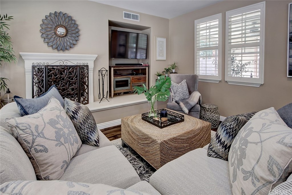 2911 Hawk Pointe Drive Fullerton, CA 92833 - Photo 20 of 55 Main Floor Family Room Area with View to Side Yard Covered Patio Area.